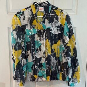Ruby Rd.Size 16 Sheer Lightweight Shirt/Jacket
